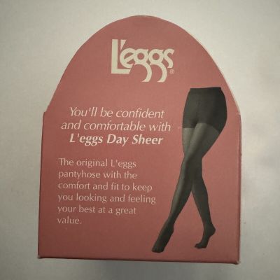 L’eggs Day Sheer Regular Premium Nylon Pantyhose Q Off Black Sheer Toe 143 18