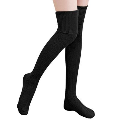 Women's Sexy Stockings Stretch Cotton Over The Knee Thigh High Ladies Long Socks
