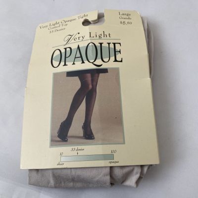 JC Penney Opaque Tights Large Control Top Size Large Off White