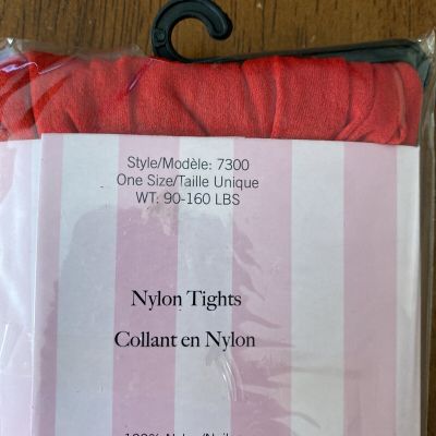 New Leg Avenue Red Nylon Tights Size Fits Most