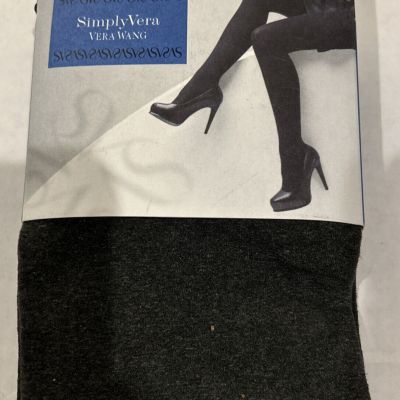 Control Top Opaque Tights Size 3 Simply Vera Wang New Grey Heather