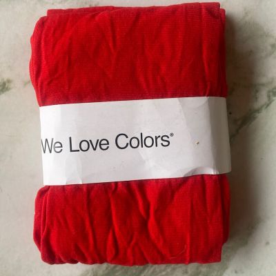 NWT We Love Colors Scarlet Red Tights Women’s One Size