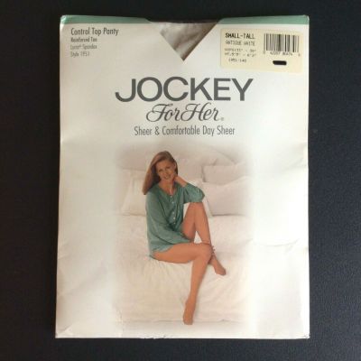 Jockey Day Sheer Pantyhose Small Tall Antique White Control Top Reinforced Toe