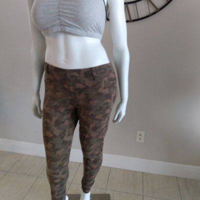 Faded Glory  Full Length Knit Jeggings Camouflage Women's Size XXL (20)