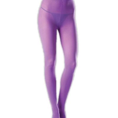 Sexy Purple Opaque Pantyhose Womens Plus Size Tights Queen Costume Accessory