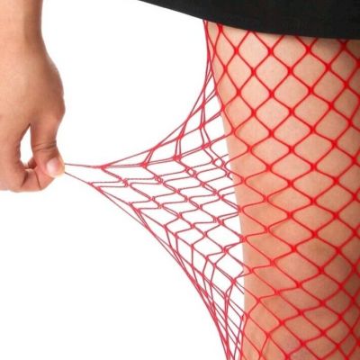 1 Pair Solid  Hollow Out Plain Pantyhose Mesh Fishnet High Stockings Tights
