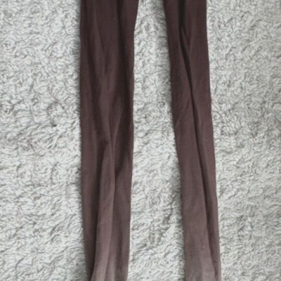 Hand Dyed Beige/Brown Ombre Opaque Tights M/Tall Repaired