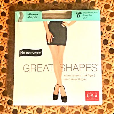 NO NONSENSE Womens NEW Great Shapes Size D All Over Shaper Beige Mist/LIGHT