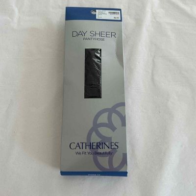Catherines Pantyhose Day Sheer Hosiery Panty Nylon Black Plus Size D NEW
