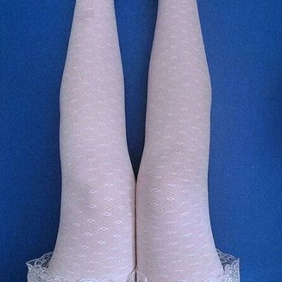 lace white stocking for cosplay sexy lingerie under wear thigh high free shippin
