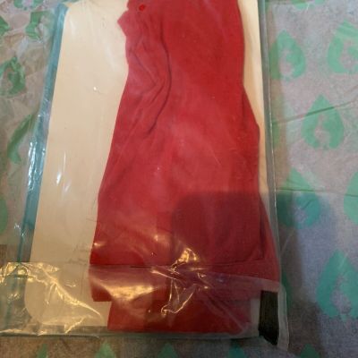 Toddler Tights Seamless Red Size 2-4 New 100perc Stretch Nylon
