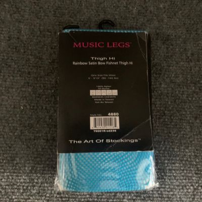 Brand New Rainbow Mesh Stockings Music Legs 4880