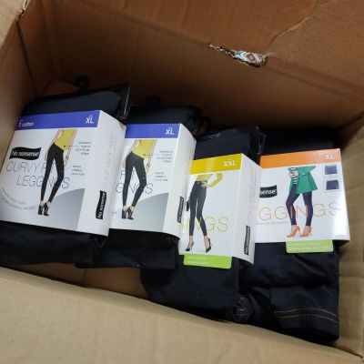 No Nonsense Leggings Ponte Cotton Denim XL & XXL NEW in Packaging LOT OF 4