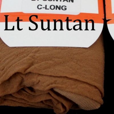 C Long = D Tamara Lt Suntan Open Toe Toeless Pantyhose Hooters uniform Holiday