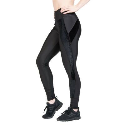 Avia Womens Black Fashion Velour Legging Yoga Athletic Workout Pant Size    ZZ