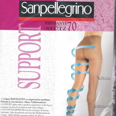 Italian Sanpellegrino Support 70 Pantyhose/Tights.Massage Line.All Sizes/Colors