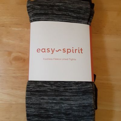 Easy Spirit Woman's 2 Pair Footless Fleece Lined Tights Size S/M  NEW WITH TAGS