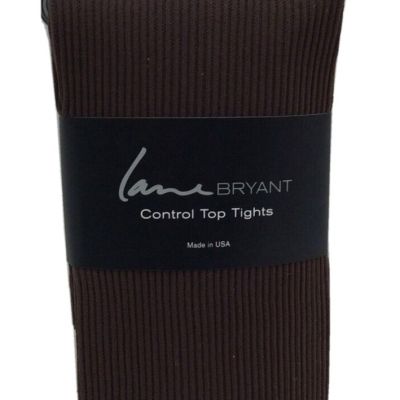 Lane Bryant Control Top Tights Brown Size A/B, 1 Pair, Made in USA Free Shipping