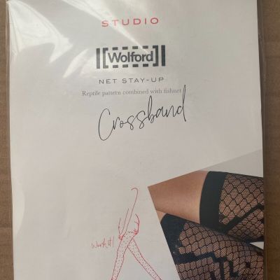 Wolford Crossband Net Stay-Up (Brand New)