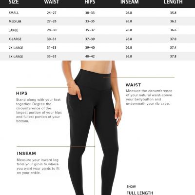 CHRLEISURE Leggings with Pockets for Women, High Waisted Tummy Control Workout Y