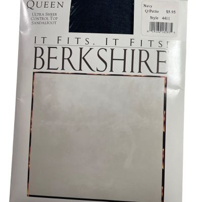 Berkshire Petite Queen Ultra Sheer Control Top Pantyhose Sandalfoot Toe #4411
