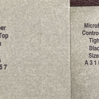 Legacy Legwear Microfiber Control Top Tights Black Size A  New A31857 Lot Of 2