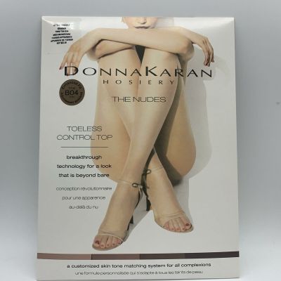 DKNY The Nudes Toeless Control Top Enhanced Fit Hosiery, Medium, KOA069, B04