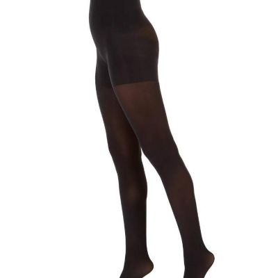 Spanx Women's Very Black High-Waisted Luxe Tight-End Opaque Tights Size A