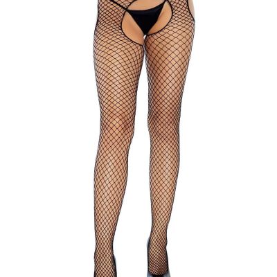 Industrial Net Crotchless Garter Pantyhose