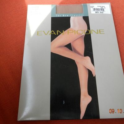 Evan-Picone Pantyhose the new classics Picone beige sz 3 Control top 4151
