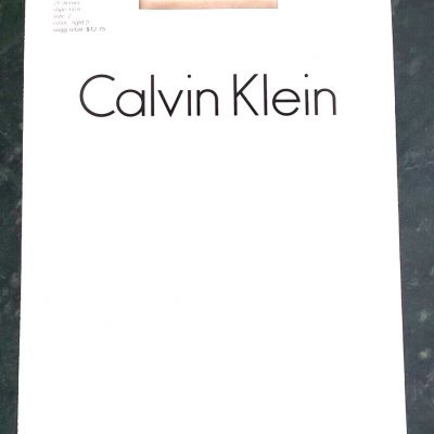 Calvin Klein Silken Sheer Control Top Pantyhose Size 2 Color Light 2