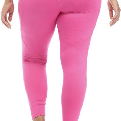 Cabana By Crown & Ivy  Solid Leggings Hot Pink Size 0X Pockets sides