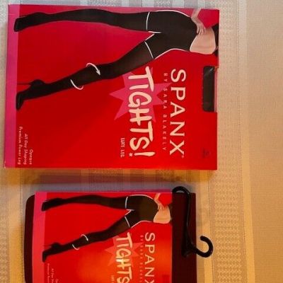 New 2 SPANX SZ C Charcoal FH391A and Wine FH3915 Luxe Premium Power Leg Tights
