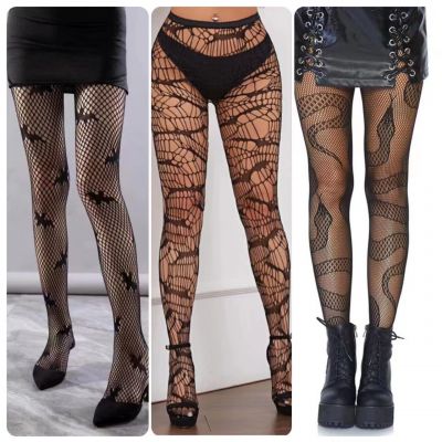 Halloween Women's Sexy Pantyhose Fishnet Tights Spider Pantyhose Buy2 get 1 free