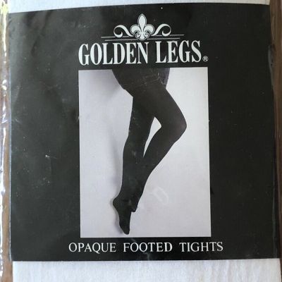 Golden Legs Nylon Opaque Footed Tights White 5’-5’10”. 100-180 Lbs.