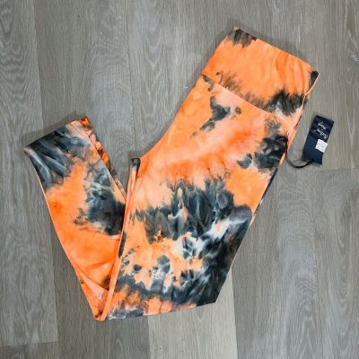 NWT Plus Size 2X Orange Tie Dye Leggings