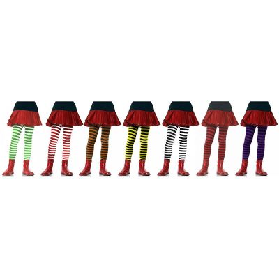 Children's Striped Tights for Girls Kids Hosiery Lots of Size & Color Choices!