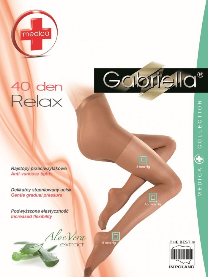 Gabriella Medica-relax-40-den-xl-harisnya  Solid Colour Tights 2017 | Pantyhose Library