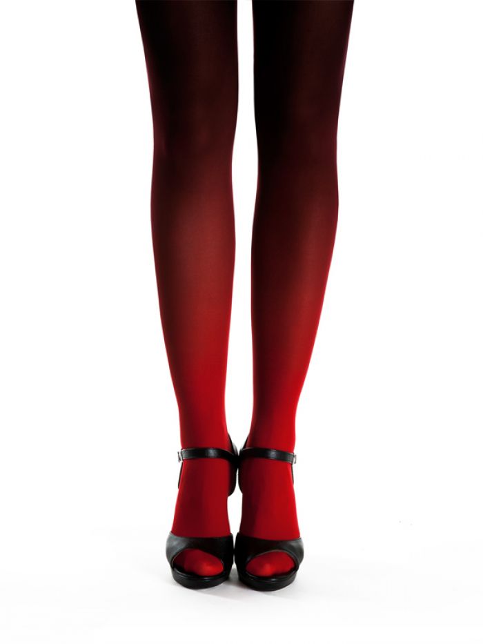 Virivee Red-black-ombre-tights  Hosiery Collection 2017 | Pantyhose Library