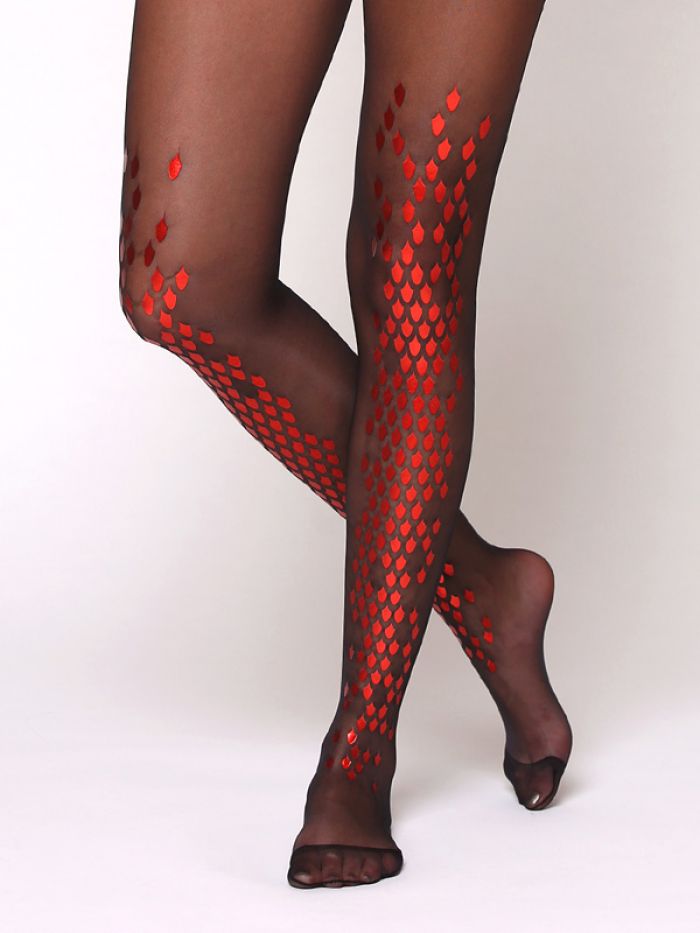 Virivee Red-dragon-sheer-tights  Hosiery Collection 2017 | Pantyhose Library