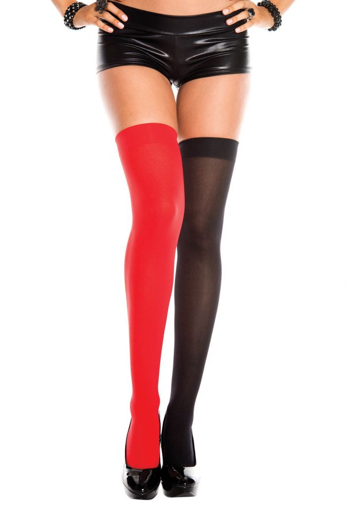 Music Legs Jester-mismatch-thigh-hi  Thigh Hi 2018 | Pantyhose Library