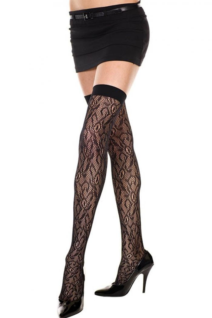 Music Legs Lace-thigh-hi  Thigh Hi 2018 | Pantyhose Library