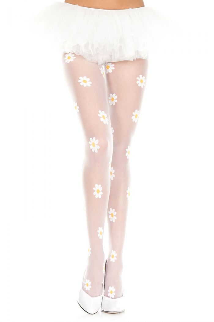 Music Legs Flower-design-sheer-spandex-pantyhose  Pantyhose Collection 2018 | Pantyhose Library