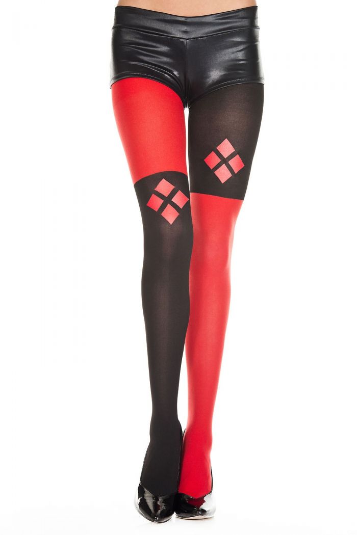 Music Legs Harley-quinn-design-pantyhose  Pantyhose Collection 2018 | Pantyhose Library