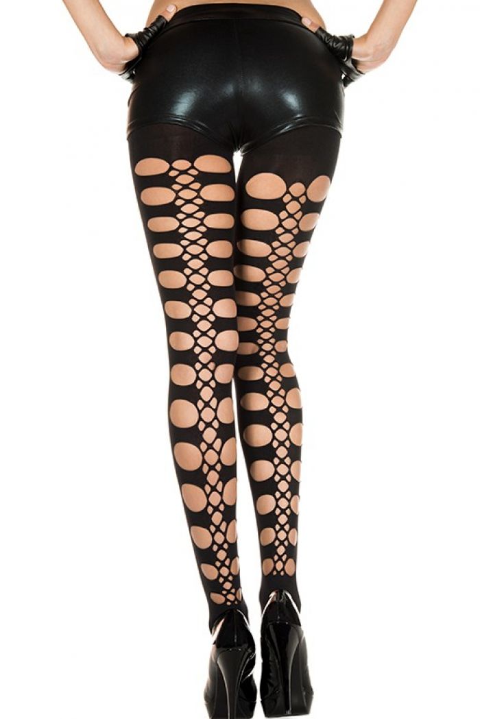 Music Legs Hole-and-net-spandex-opaque-tights  Pantyhose Collection 2018 | Pantyhose Library