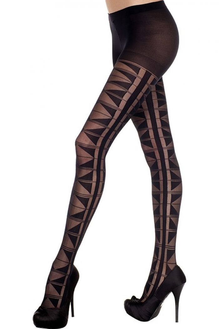 Music Legs Multi-triangle-design-spandex-pantyhose  Pantyhose Collection 2018 | Pantyhose Library