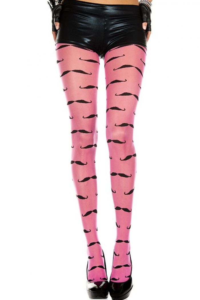 Music Legs Mustache-spandex-pantyhose  Pantyhose Collection 2018 | Pantyhose Library