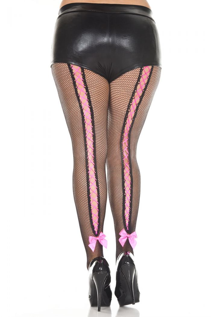 Music Legs Plus-size-corset-back-fishnet-pantyhose-laces-included  Pantyhose Collection 2018 | Pantyhose Library