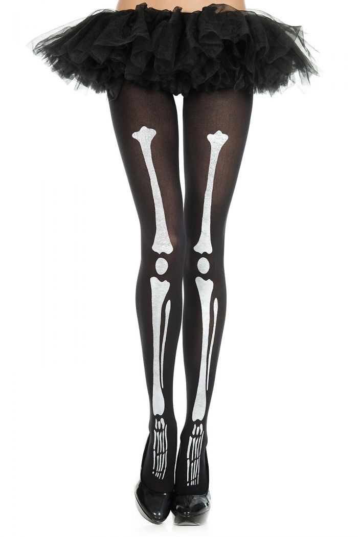 Music Legs Skeleton-print-pantyhose  Pantyhose Collection 2018 | Pantyhose Library