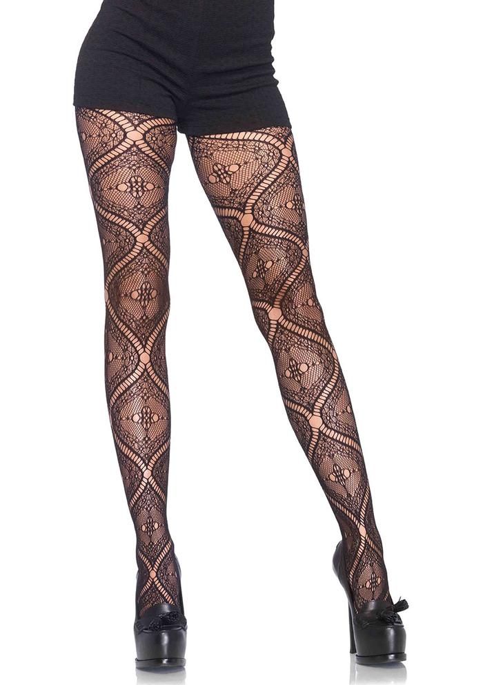 Leg Avenue Nouveau-lace-pantyhose  Tights Catalog 2018 | Pantyhose Library